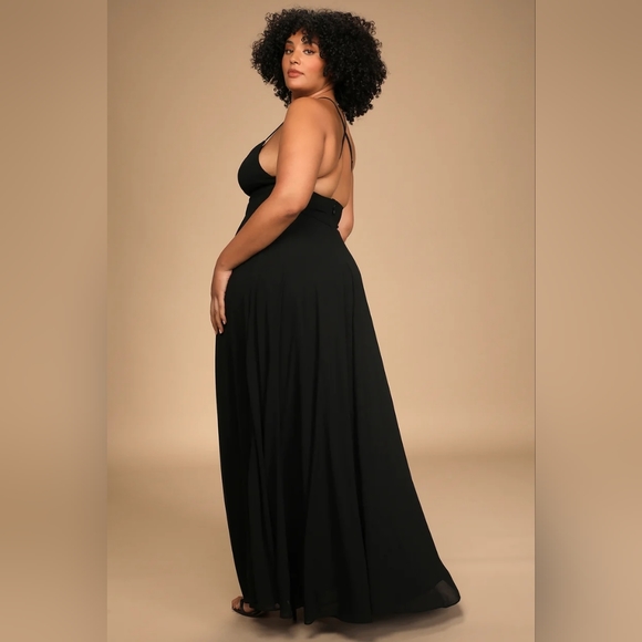 Dreamy Romance Black Backless Maxi Dress - Picture 9 of 10